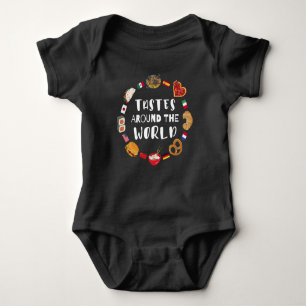 Tastes around the world baby bodysuit
