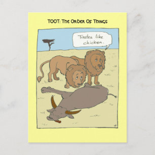 Tastes Like Chicken Postcard