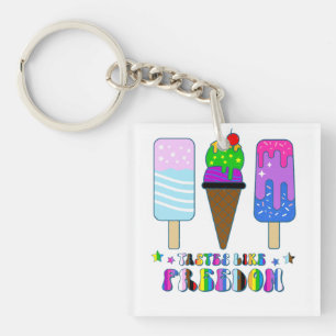 Tastes Like Freedom - LGBTQ+ Equality Key Ring