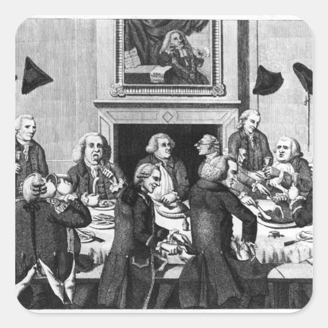 Tasting, 1782 square sticker (Front)