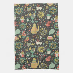Tasty bright Tea Card Tea Towel