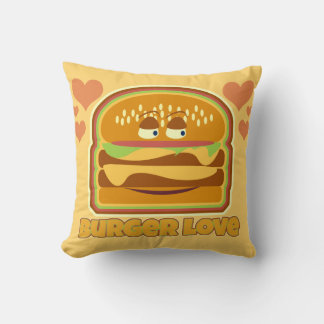 Tasty Burger Love Cushion
