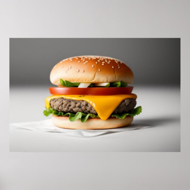 Tasty Cheeseburger Poster (Front)