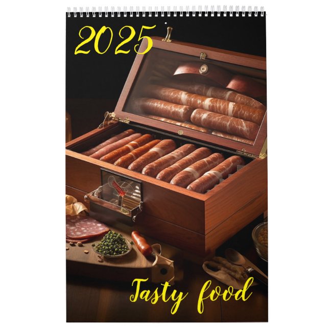 Tasty food. 2025  calendar (Cover)