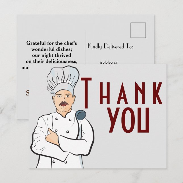 Tasty food postcard (Front/Back)