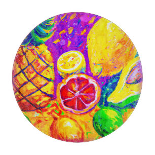 Tasty Fruits Painting. Buy Now Cutting Board