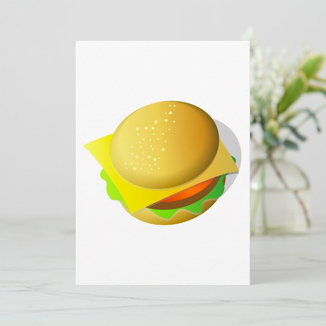 Tasty Hamburger Invitations (Creator Uploaded)
