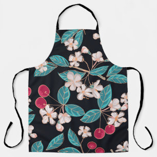 Tasty, juicy cherries. Seamless background from a Apron