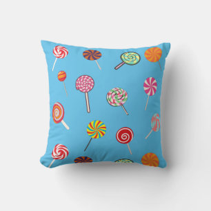 Tasty Lollipop Candy Pattern Cushion