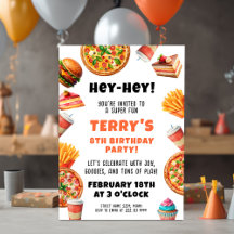 Tasty Pizza Party Birthday