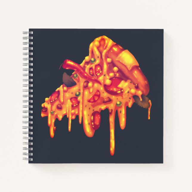 Tasty Pizza Spiral Notebook  (Front)
