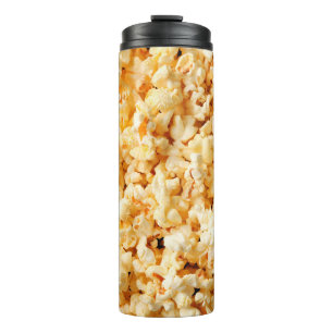 Tasty popcorn on whole background. Food  Thermal Tumbler