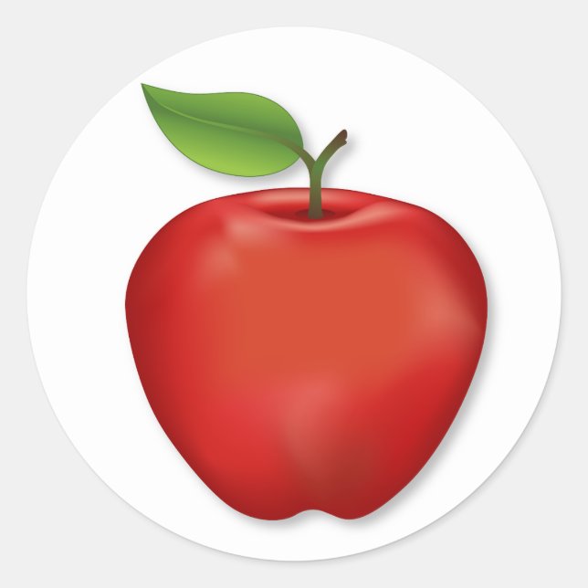 Tasty Red  Delicious Apple Stickers (Front)