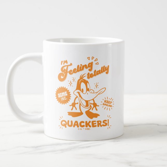 Tasty Retro DAFFY DUCK™ Large Coffee Mug (Left)