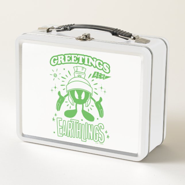 Tasty Retro MARVIN THE MARTIAN™ Metal Lunch Box (Front)