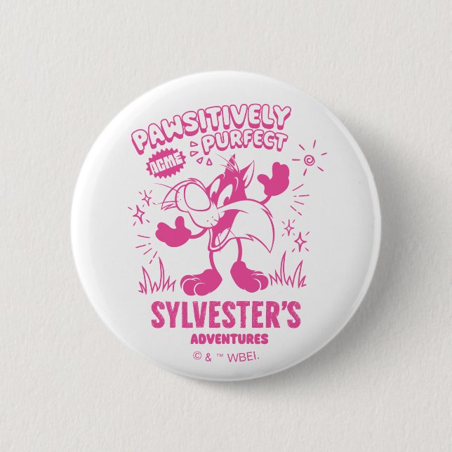 Tasty Retro SYLVESTER™ 6 Cm Round Badge (Front)