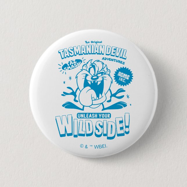 Tasty Retro TAZ™ 6 Cm Round Badge (Front)