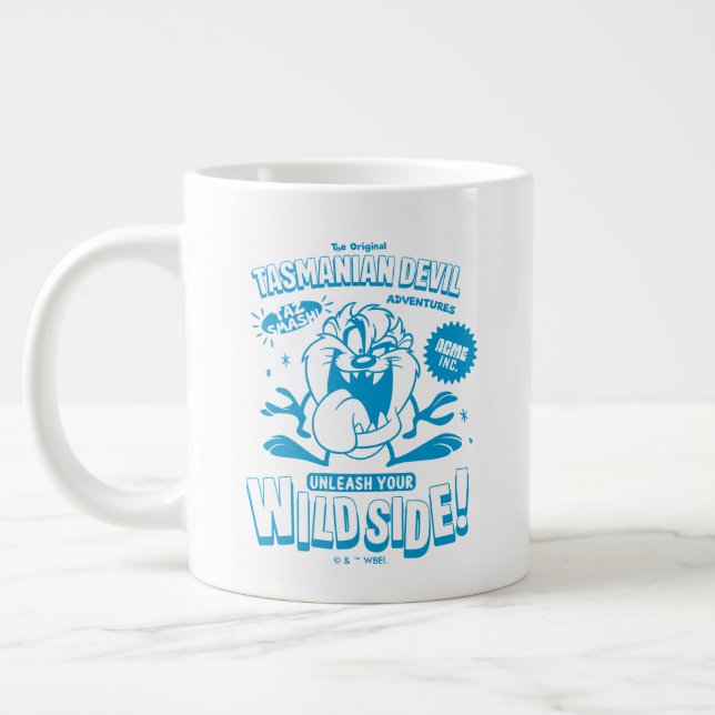 Tasty Retro TAZ™ Large Coffee Mug (Left)