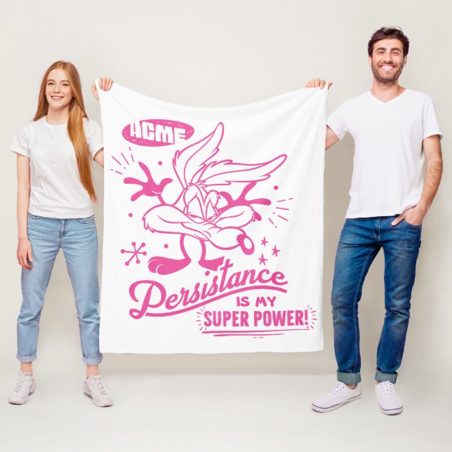 Tasty Retro WILE E. COYOTE™ Fleece Blanket (In Situ)