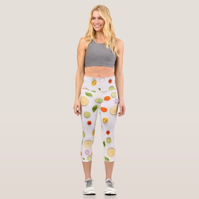 Tasty Salad on Your Capri Leggings (Front)
