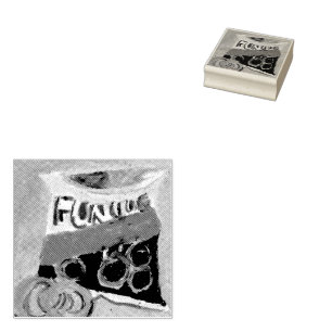 Tasty Snack Rubber Stamp