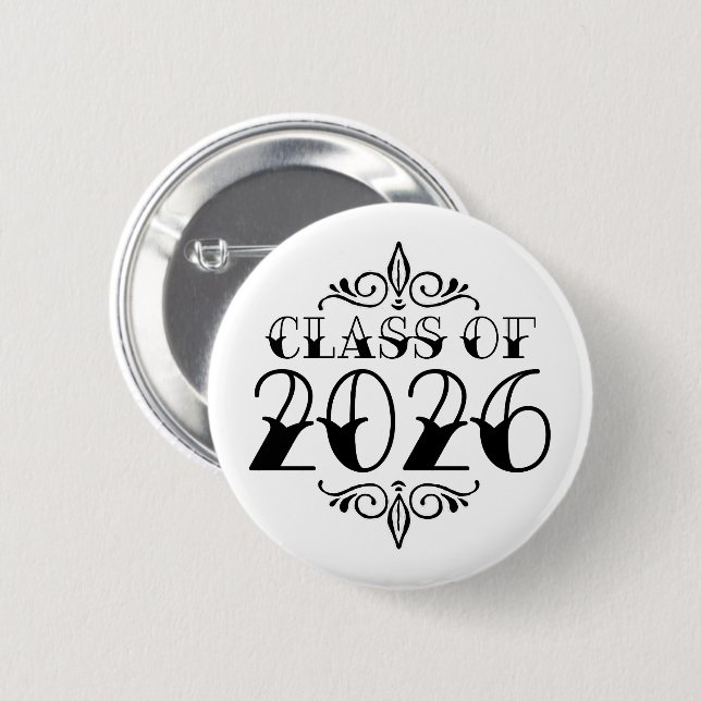 Tat Class of 2026 Graduation 6 Cm Round Badge (Front & Back)