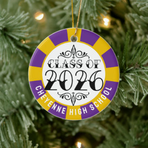 Tat Class of 2026 Photo Graduation Ceramic Tree Decoration