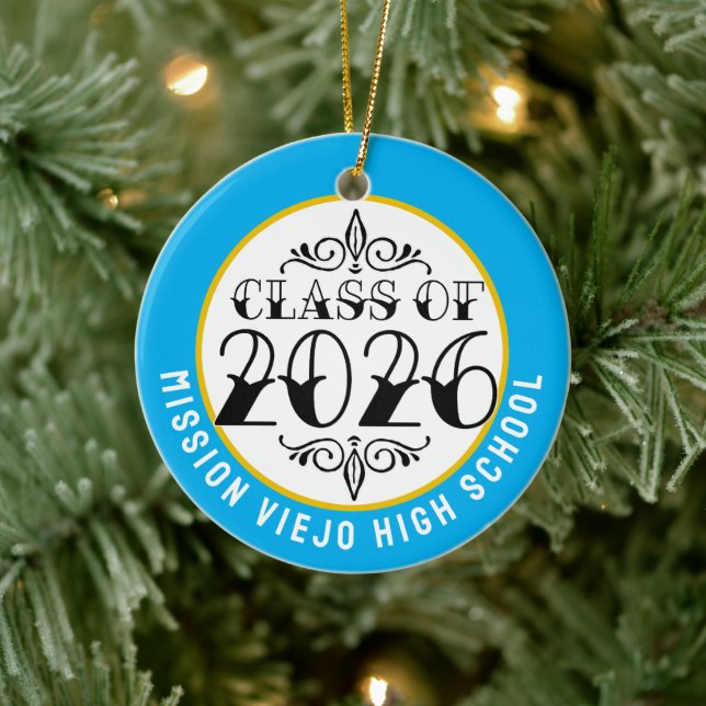 Tat Class of 2026 Photo Graduation Ceramic Tree Decoration (Tree)