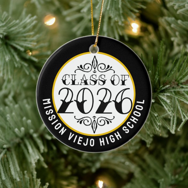 Tat Class of 2026 Photo Graduation Ceramic Tree Decoration (Tree)