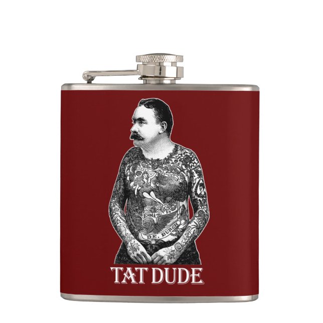 Tat Dude Hip Flask (Front)
