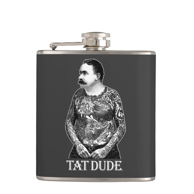 Tat Dude Hip Flask (Front)