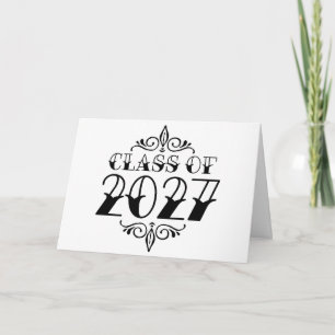 Tat-Style Class of 2027 Graduation Card