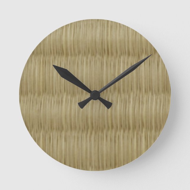 Tatami Mat 畳 2 Round Clock (Front)