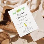 Tatas & Tequila Lingerie Bridal Shower Modern Invitation<br><div class="desc">Introducing our playful and unique "Tatas and Tequila" bridal shower invitation, perfect for a fun and light-hearted celebration of the bride-to-be. The playful design features a stack of limes, tequila shots, and a pair of cute panties, making it perfect for a brunch-themed event. This invitation is sure to delight the...</div>
