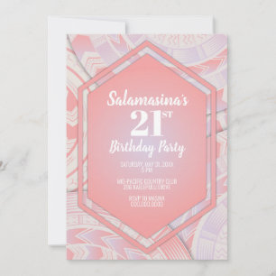 Tatau Cotton Candy Diamond Birthday Invitation