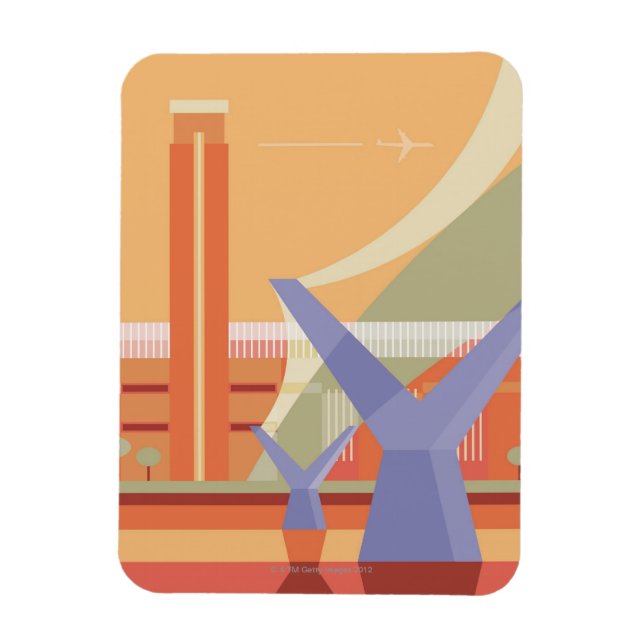 Tate Gallery and Millennium Bridge Magnet (Vertical)