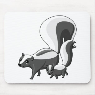 Tater and Tot the Skunks Mouse Mat