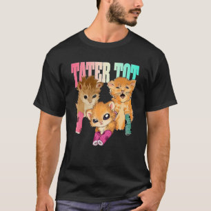 Tater Tot Funny Cat Graphic Cat Meme T-Shirt