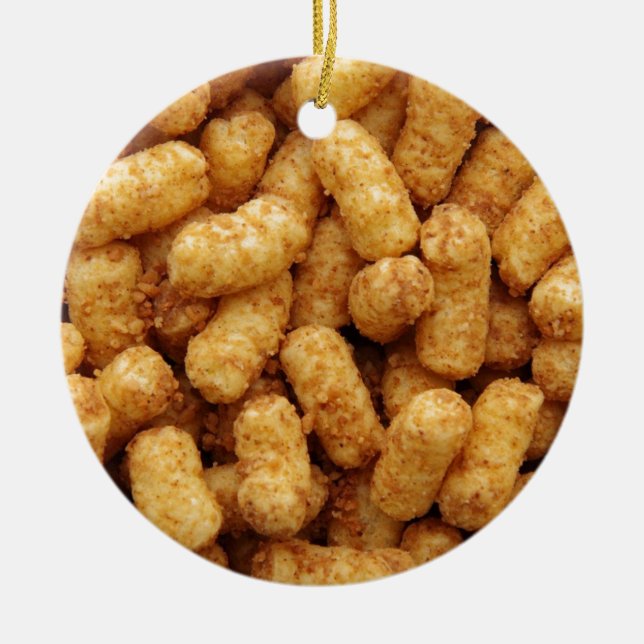 Tater Tots Ceramic Tree Decoration (Front)