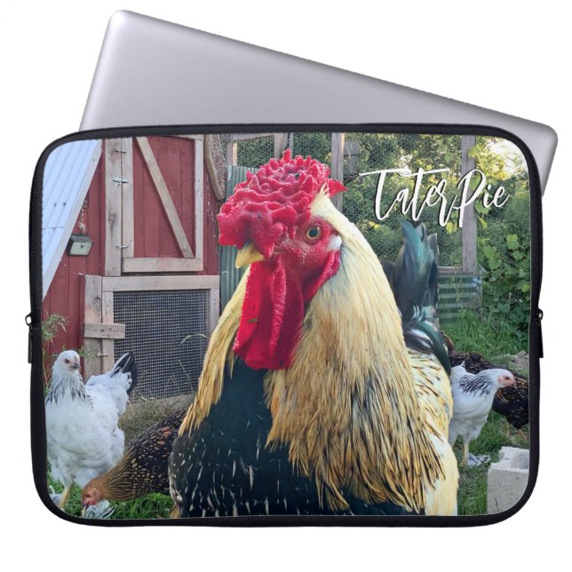TaterPie the Rooster Laptop Sleeve (Front)