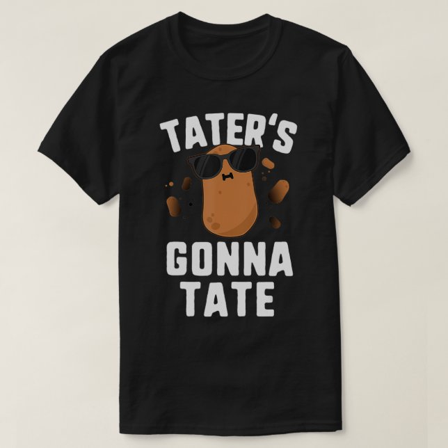 Taters Gonna Tate  Kids Haters Gonna Hate Funny Po T-Shirt (Design Front)