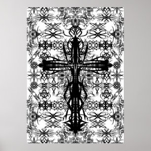 tatoo and cross poster