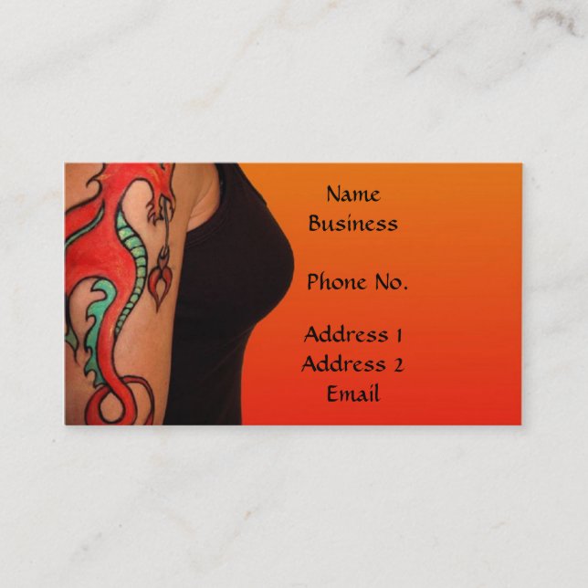 Tatoo Artist Business/Profile Card (Front)