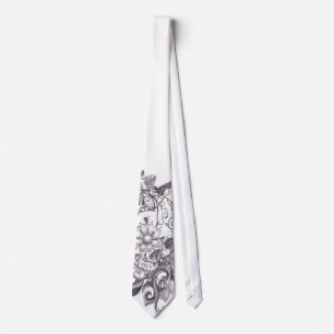 tatoo skull tie