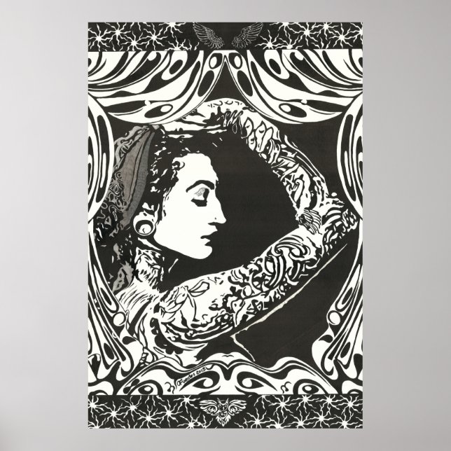 Tatooed Gypsy Woman Poster (Front)