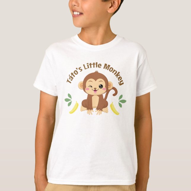 Táto's Little Monkey T-Shirt (Front)