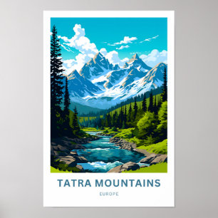 Tatra Mountains Europe Travel Print