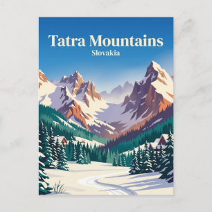Tatra Mountains Slovakia Postcard