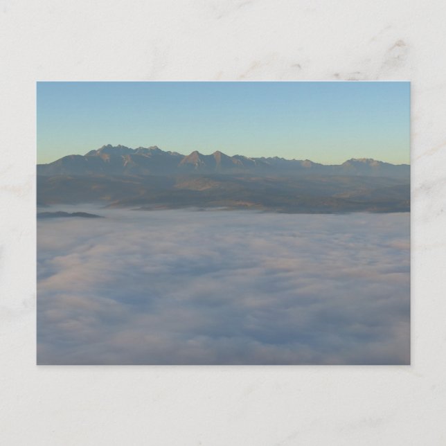 Tatras and clouds postcard (Front)