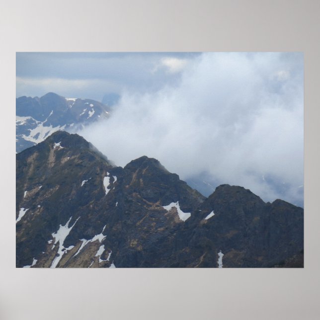 Tatras in clouds poster (Front)